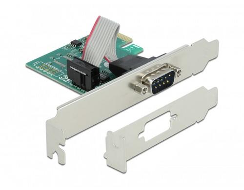 Delock 90006 PCI Express Karte 1 x Seriell, 1x RS-232, 921.6 Kbps, LP