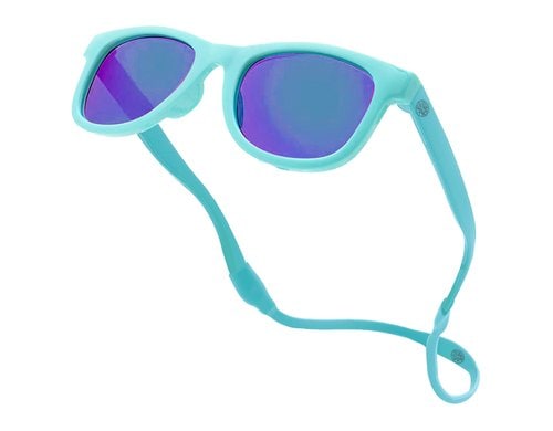 Baby Sunnies Babysonnenbrille Hellblau Band, Flexibel, polarisiert für 38 Jahre