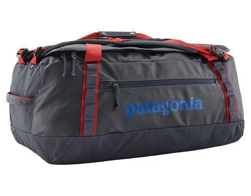 Patagonia Duffel Bag Black Hole smolder blue/amanita red, 55l