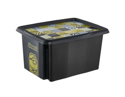 keeeper Dreh-/Stapelbox mit Deckel 15 l Karolina Minions Mosaic