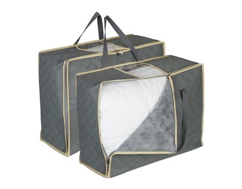 relaxdays Bettdeckenhülle 2 Stück