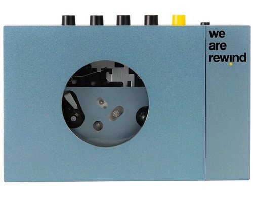 we are rewind, BT Cassette Player, blau Portable BT Cassetten Player, blau