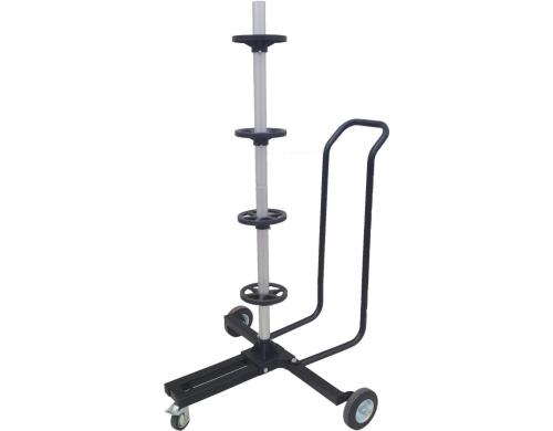 Felgenbaumwagen mit Feststellbremse tire rack