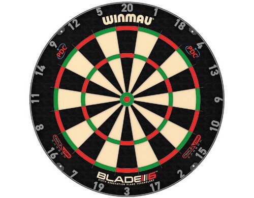 Winmau Dartboard Blade 6 Triple Core Carb. (3032), Material: Sisal