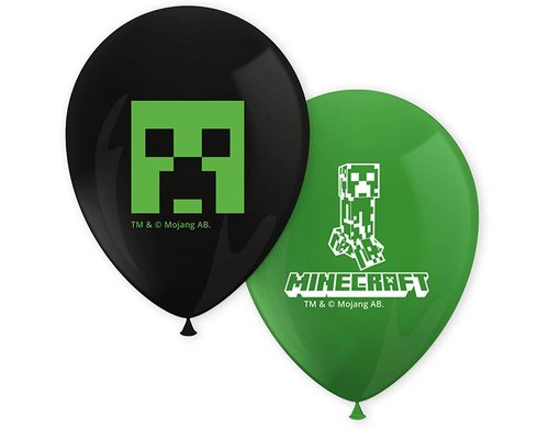 Fiesta Luftballon Minecraft 8 Stk