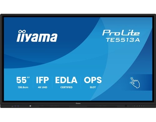 Iiyama TE5513A-B1AG 55, Touch, IPS, UHD, 450cd, EDLA, Android