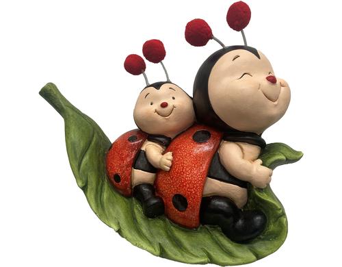Dameco Dekkofigur Marienkäfer auf Blatt Magnesia, 29.5x38x19 cm (HxBxT)