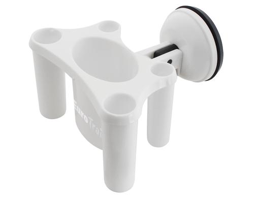 Eurotrail Zahnbürste-Halter mit Saugnapf 1000 Weiss