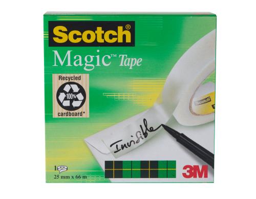 3M Scotch Magic 810 Klebeband, beschriftbar 1 Rolle, (25mm x 66m)