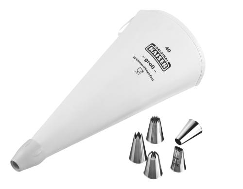 Kaiser Profi Spritzbeutel-Set, 7-teilig Set aus 5 Tüllen