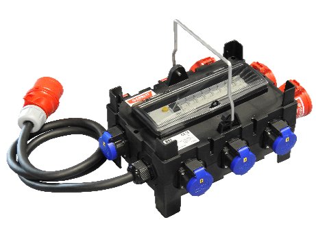 Spälti Kunstst. Mobilverteiler Modell ISCHL IP44 200x300x200 13TE, 2m Kab
