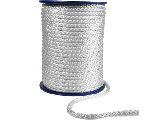 Aufhängeseil Hochfestes Polyamid-Seil weiss, Ø 12 mm, geflochten.