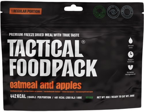 TFP Oatmeal mit Äpfel Netto-Gewicht: 90g Zubereitet: 390g