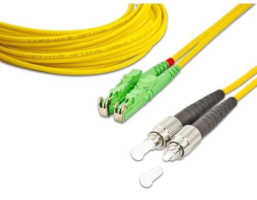 Lightwin LWL Duplex Patchkabel, 3.0m Singlemode 9/125µm, E2000/APC-FC, OS2