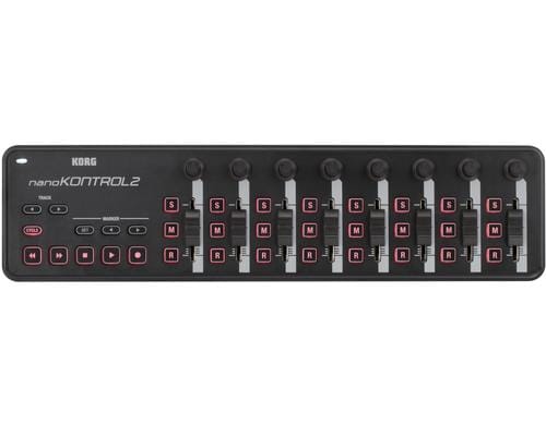 nanoKONTROL 2, schwarz USB-Controller, 8 Fader, schwarz
