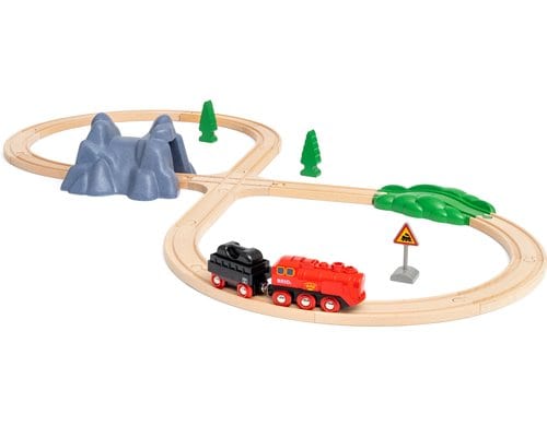 BRIO Batterie-Dampflok Set