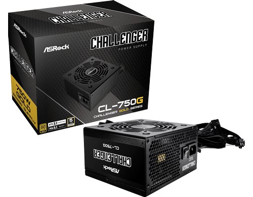 ASRock Challenger CL-750G 80+ Gold Power Supply Unit