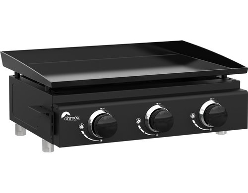 GAS PLANCHA 3B56 x 39.5 CM, 37 MBAR 3 x 2.4kW, TOTAL 7.2kW