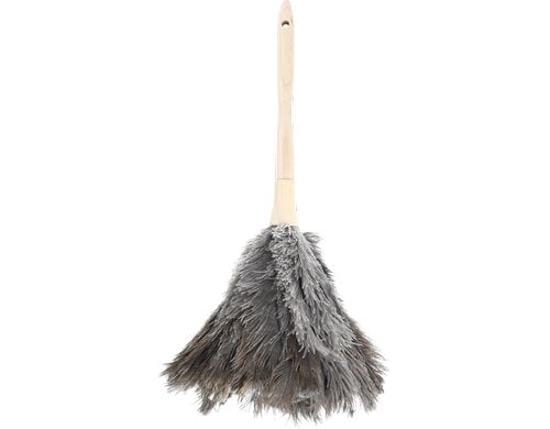Esschert Design Staubwedel Straussenfedern 12x40 cm (DxH), Buchenholz, Straussenfedern