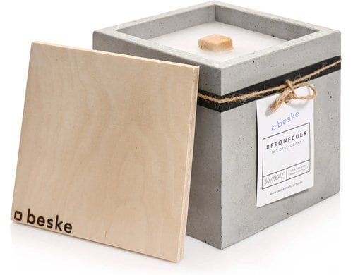 Betonfeuer Fuego' Outdoor-Kerze (17x17x17cm)