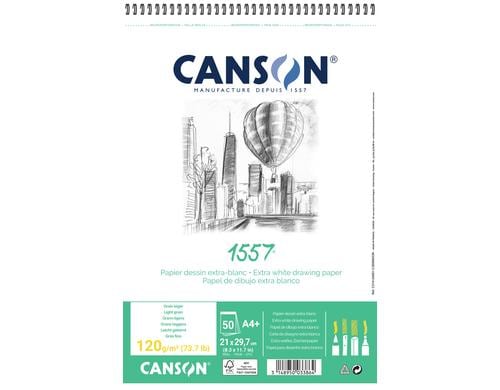 Canson Skizzenblock A4 120g/m2, 50 Bl, natürliche Körnung