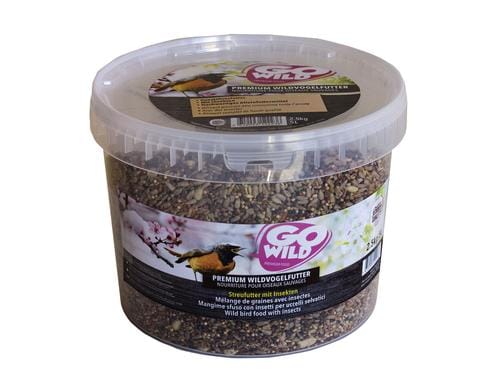 GoWild Wildvogelfutter Insekten 2.5kg 5 Liter Kübel