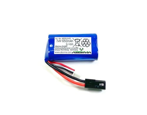 Absima 7.4V 650mAh Li-ion battery