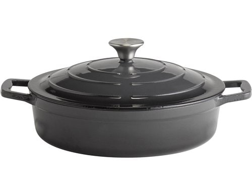 APS Bräter 5 STARS Ø 28 cm, H: 7 cm, 3 Liter, Anthrazit