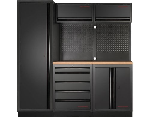 Kraftwerk MOBILIO BLK 3er Komplett-Kombi mit Lochwand Buche