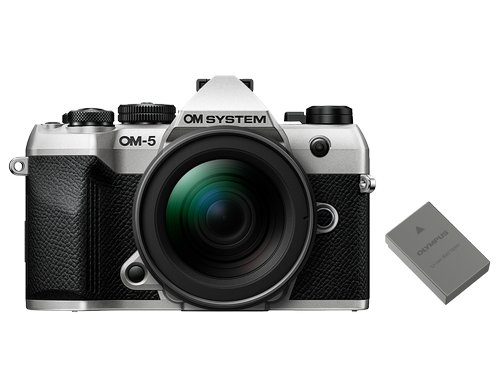 OM System OM-5 II Camera Kit Silver 12-45 inkl. Akku