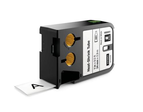 DYMO XTL Heissschrumpfschlauch schwarz auf weiss ,4mm x 2,70m