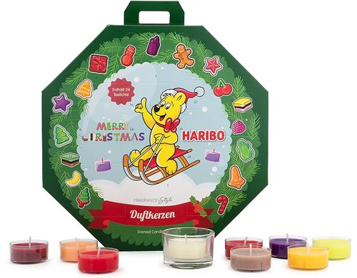 balthasar Adventskalender Haribo 26x25x6cm, Duftlichter