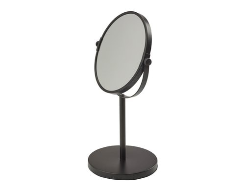 Aquanova Kosmetikspiegel Beau, Schwarz 20x32 cm (DxH), Metall, Glas