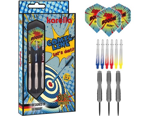 Karella Steeldart Comic Line CL-3 24g 3 Stück, 80% Tungsten