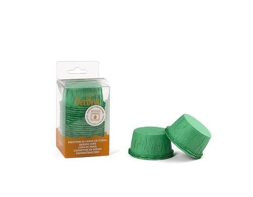 Decora Backförmchen Ruffled Grün 25 Stück 55x35 cm, bis 220 Grad