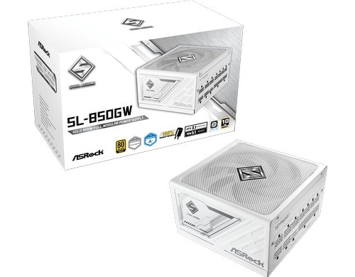 ASRock Steel Legend (White) SL-850GW 80+ Gold Power Supply Unit