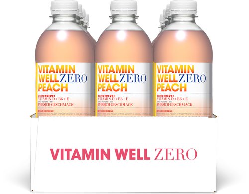 VITAMIN WELL Zero Peach 12x0.5L