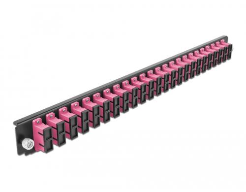 DeLock 19Spleissbox FB 24Port SC,Duplex 19Spleissbox-DE,1HE,Violett,482.6x44x44mm