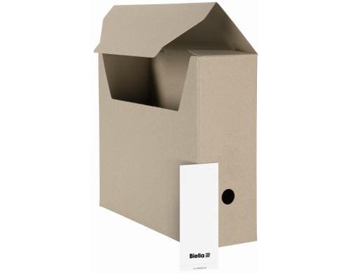 Biella Archivschachtel A4 10 Stück 27x33x10 cm, beige