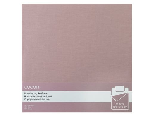 COCON Duvetbezug Renforcé 160x210 cm, mauve