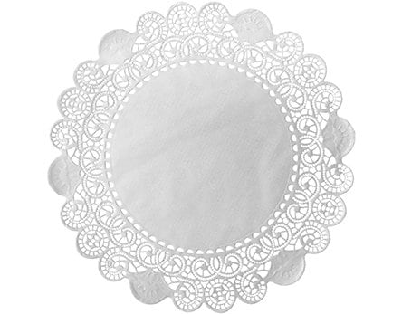 Duni Tortenspitzen Rund 17cm weiss D:17cm, 250 Stk.