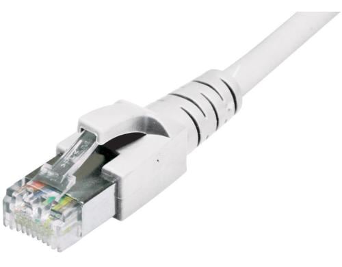 Dätwyler Patchkabel: S/FTP, 0.2m, weiss Cat.6A, AWG26, 10Gbps, 500MHz