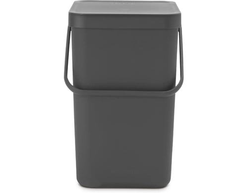 Brabantia Sort & Go Recyclingbehälter Inhalt 25 Liter, Grey