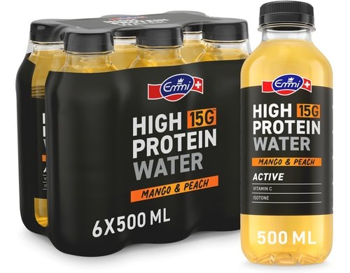 High Protein Water Mango & Peach 6 x 500 ml