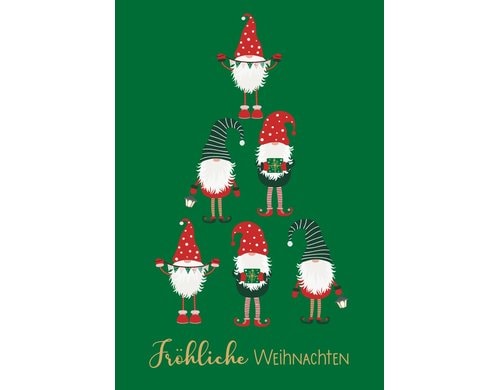 ABC Weihnachtskarte Frohe Weihnachten Format B6, 125x176mm, 1 Stück