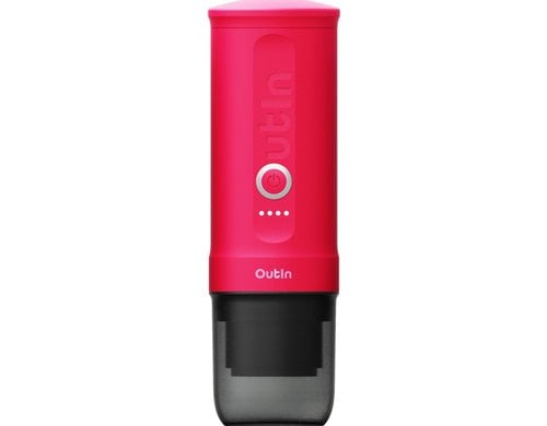 OUTIN Nano Tragbare Espressomaschine Rot Kaffeemaschine kompatibel mit Nespresso u.a