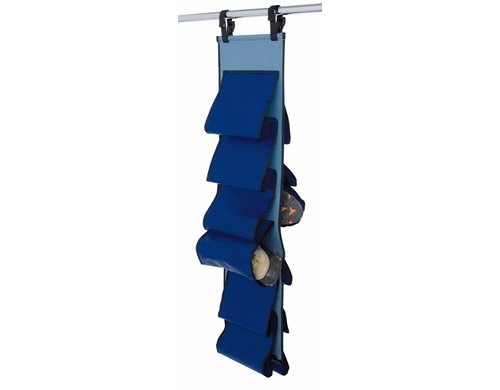 Organizer für 12 Paar Schuhe Blau / Grau