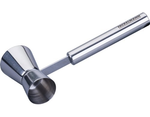 Fackelmann Cocktailmass mit Griff 2 in 1 Edelstahl, zweisitig verwendbar 1.5 und 3cl