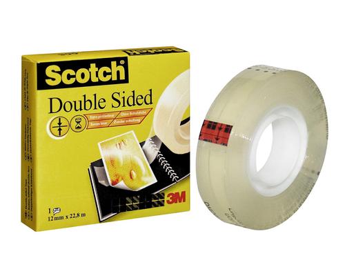 3M Scotch Klebeband doppelseitig 12 mm x 22.8 m, 1 Rolle