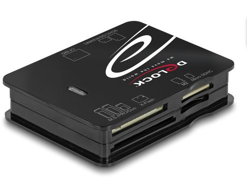 Delock 91007 Card Reader USB 2.0 All in 1 6 Slots, für CF, SD, Micro SD, MS, xD, M2